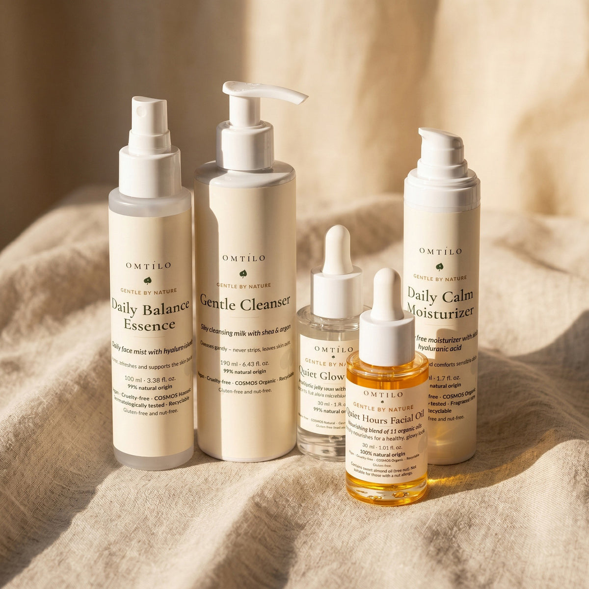 The Gentle Ritual Set styled with eucalyptus